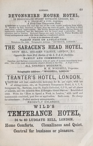 1888 touriste imprimé london - 1888,