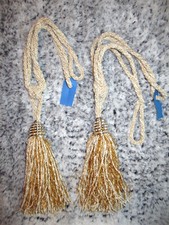 1 PAIRE D'EMBRASSES VINTAGE-POMPON GLAND PASSEMENTERIE--65 CM-N°2