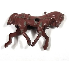 Vintage Fonte Jouet Cheval – Câble Style Cavalerie Figurine – non Marqué– 5.1cm
