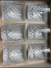 Service de 6 VERRES à WHISKY Cristal Taillé SÈVRES