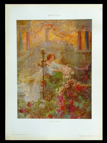 Femme fleurs 1910 - femme, et