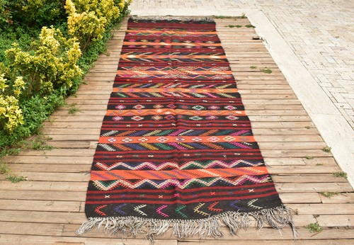Tapis ancien kilim x143 - ancien,