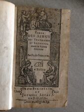 FR. DE SCHOTEN / TABLE DES