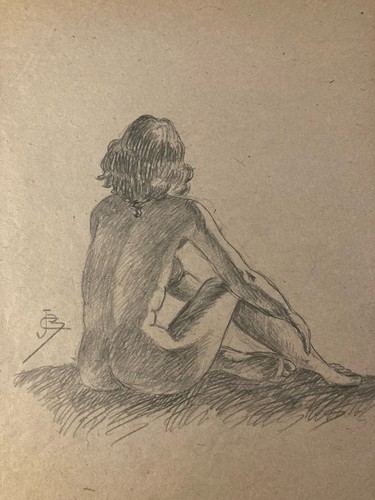 Ancien dessin crayon sur - ancien,