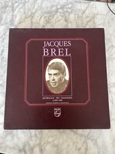 JACQUES BREL coffret 5 Disques 33 tours L'intégrale Chansons 1954-1962 Philips