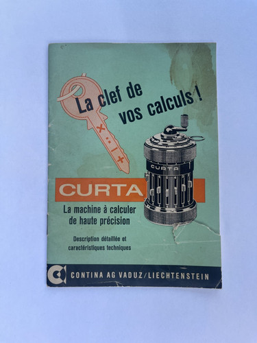 Genuine curta calculator - curta,