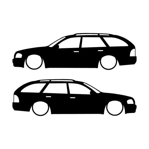 Set car decal stickers - set, of