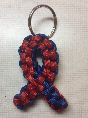 Paracord awareness ribbon - paracord,