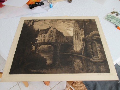 Gravure signée ludo chauviac - gravure,