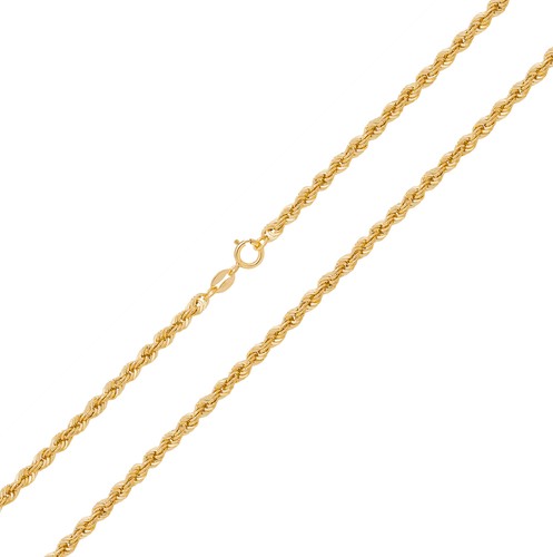 Chaine corde jaune 9 - or,