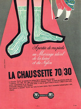 Publicité Advertising 08 24  1957   Chaussettes 70% laine 30% Nylon Colin