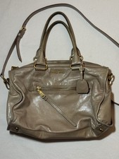 Miu Miu Leather Handbag Taupe Beige Shoulder Bag With Strap - Leather 