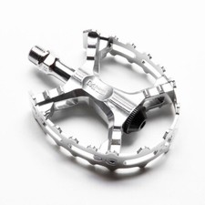 Pédales piège à ours style Genuie MKS XC-III argent 9/16" paires BMX style Ja...