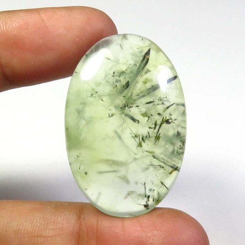 Vert naturel prehnite cabochon - prehnite,