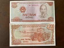 BILLET DE BANQUE BANKNOTE money VIET-NAM VIETNAM 200 dong 1987 NEUF UNC NEW