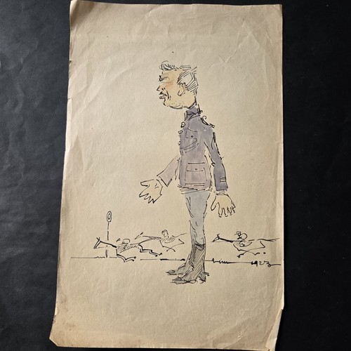 Dessin soldat original signé - soldat,