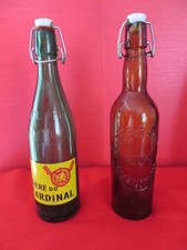 Lot de 2 bouteilles de bière anciennes 50 cl