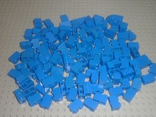135 x LEGO Bleu bricks 1x2 ref