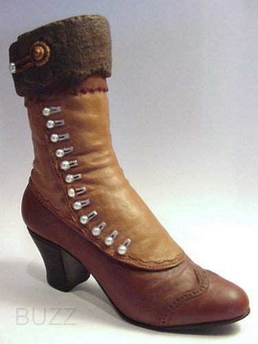 High buttoned boot made - high, to
