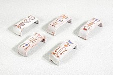 ⚜️ Lot 5 Poignées Design Jean Rivier Cuite Céramique Vernis Vallauris 1970S