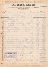 1927 DEPOT DE FABRIQUES DE