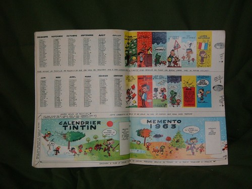 Tintin calendrier 1963
