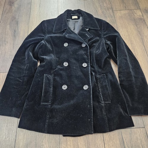 Black velour velvet - velvet, mod