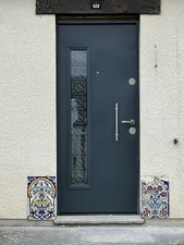 Portes d’entrée 7 points Porte d'entrée Acier Anthracite 99x215