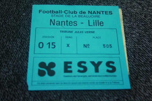 Ticket nantes v - fc, lille