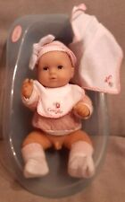 Vintage Poupée COROLLE Sexué garçon Bébé rigide articulé avec baignoir 32cm