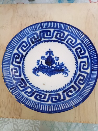 Assiette calotte xviiie - xviiie, delft