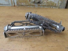 PEDALES VELO ANCIEN VILLE TOURISTE FRENCH RAT TRAP BICYCLE PEDALS