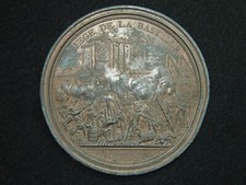 MEDAILLON ÉTAIN 86mm ANDRIEU.F. - SIEGE DE LA BASTILLE - PARIS 1789