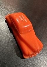 rare Taille crayon publicitaire voiture  orange vintage Caisse Mutuelle 1970