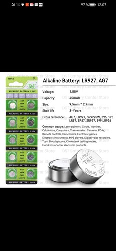 Piles bouton pour montre - bouton,