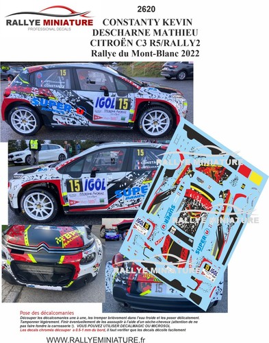 Decals ref 2620 citroen - 1/43,