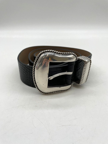 Ceinture cuir crocodile - en,