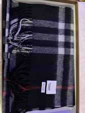 Écharpe Burberry Noire 100%