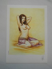 Superbe ex-libris 19 PATURAUD ( SUCCUBES )( MATA HARI ) Format A5 signé