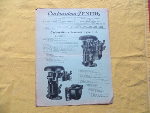 Carburateur inversés zenith - inversés,