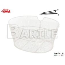 Panier Avant Vélo Ovale Blanc Sans Crochets Support Porte-Bagages