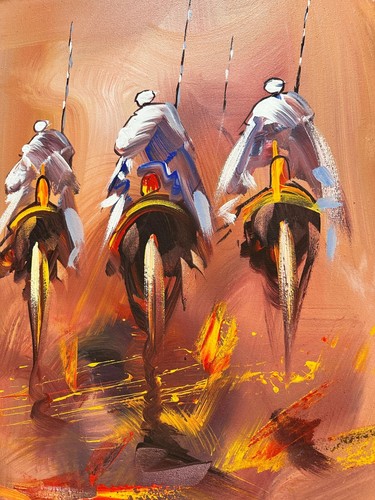Original moroccan oil painting - moroccan,
