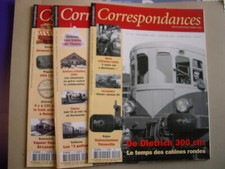 LOT DE 3 REVUES CORRESPONDANCE FERROVIAIRE N°10 11 ET 12             2419