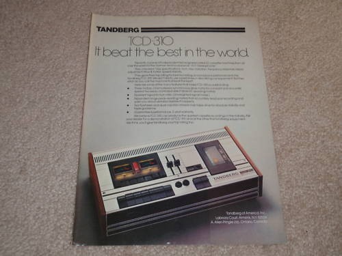 Tandberg tcd 310 cassette - tcd-310, ad