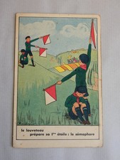 ancienne carte scout louveteau 1940 Calvet Rogniat
