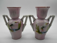 PAIRE DE VASE ROSE DÉCOR