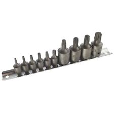 Douilles à embouts mâles Torx / Star T10 - T55 1/4" et 3/8" Drive 11 pièces p...