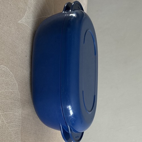 Cocotte ovale bleu plat - , de