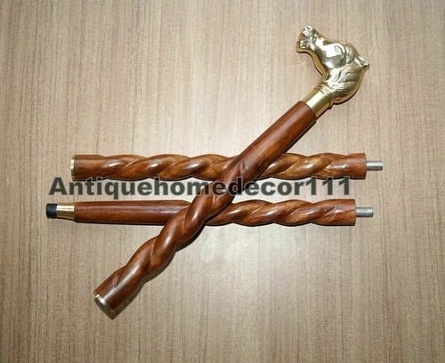 Ancien bâton marche tête - ancien,
