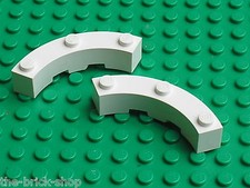 LEGO white brick round corner ref 48092 / set 21020 21006 10211 41085 21004 7894